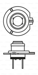 1987301078 BOSCH Автолампа 12 V 55 W H7 PLUS 90 блістер