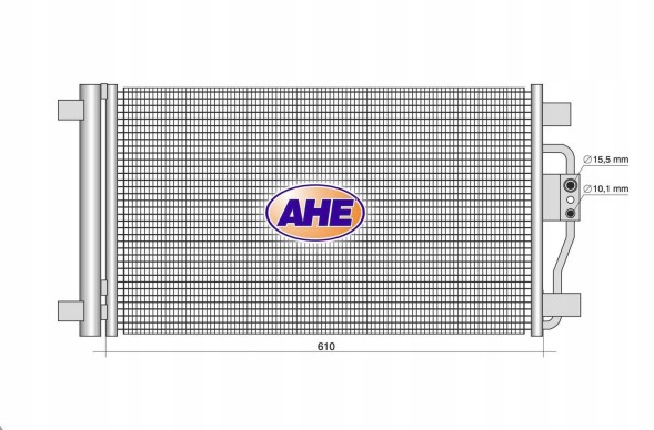 AHE 4S565 MG 10245766 Конденсатор охолодження mg zs (zs11) 2017- 1.0 t-gdi 10245766