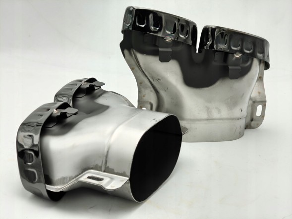 Proteile A20661 Накладки на вихлопні труби Mercedes W206 S206 C63 AMG Night Package, чорні, комплект
