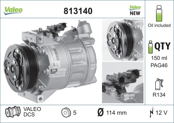 813140 VALEO Компресор кондиціонера
