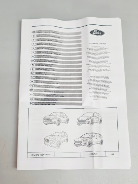 Ford OE 2544752 Накладки порогові кпл Ford Fiesta ST line 20