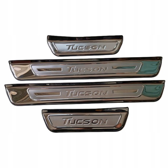 Pro Fusion 5905226118636z НАКЛАДКИ ЗАХИСНІ НА ПОРОГИ HYUNDAI TUCSON 2015-2020 ХРОМ