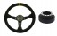 RBS Technology RBS-KZ-01+E46 Спортивне кермо RBS Technology замшеве 34/8см + наба BMW E46