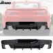 Ikon Motorsports JGD-CM15-DDGB Спойлер Дифузор заднього бампера - Чорний Блиск CHEVROLET CAMARO 2014-2015