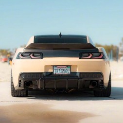 Ikon Motorsports JGD-CM15-DDGB Спойлер Дифузор заднього бампера - Чорний Блиск CHEVROLET CAMARO 2014-2015