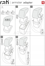 Rati 69.V05068A Підлокітник призначений для Kia Rio, 2011-2017, Armster 3