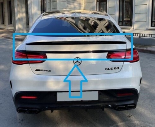 Automaniac ASWMB116+S004050 СПОЙЛЕР ЗАДНІХ ДВЕРІЙ MERCEDES GLE COUPE C292 W292 AMG GLOSS BLACK