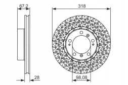 Bosch 0 986 479 549 Гальмівний диск передній вентильований 0 986 479 549