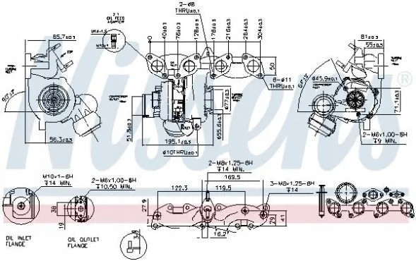 Nissens 93135 Турбокомпресор турбіна 93135 nissens audi seat