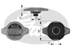 RC134 GATES Кришка радіатора