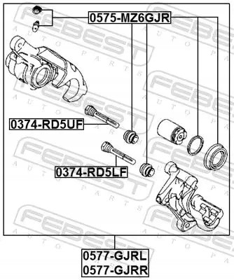 Febest 0577-GJRR Гальмівний супорт 0577-gjrr febest mazda