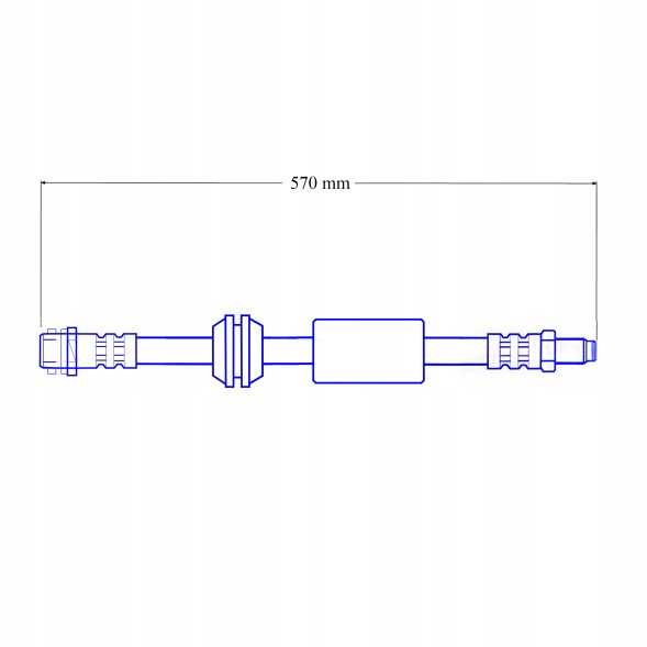 PHU DONOCIK ZPET-0590 MERCEDES ML 2 W164 - GL X164 - Przewody hamulcowe elastyczne teflonowe w oplocie stalowym. PTFE MERCEDES GL 1 - X164 Гальмівні шланги гнучкі тефлонові в обплетенні