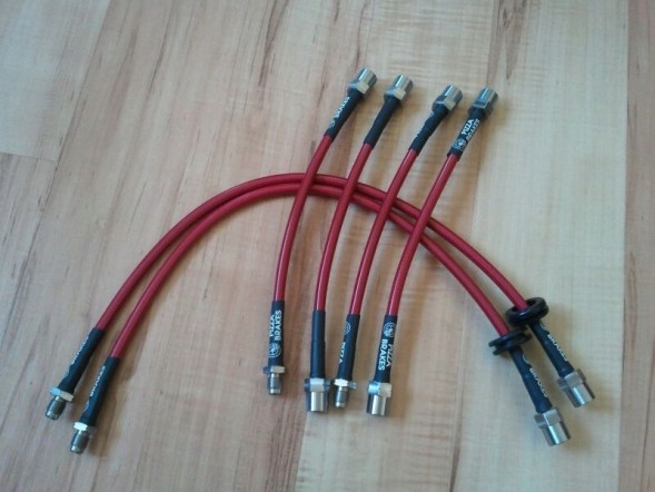 Китай Przewody hamulcowe w oplocie BMW E36 320i 325i 318 Гальмівні дроти в обплетенні BMW E36 320i 325i 318
