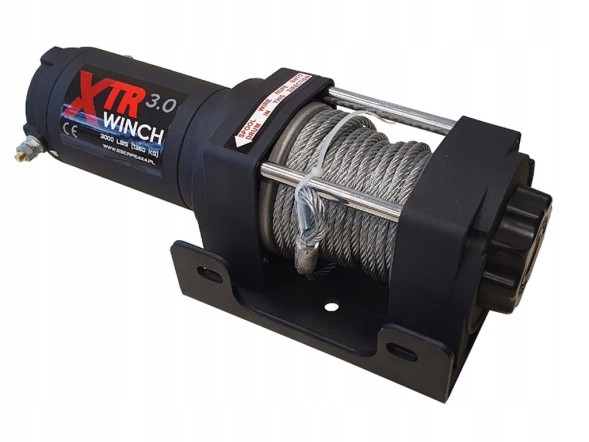 4UP XTR 3000 lbs4 Лебідка XTR 3000 LBS 1,3T STEEL Quad ATV ПЛУГ