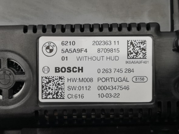 BMW OE 62105B35D79, DWP545104OE Лічильник приладів 12.3 Live Cockpit LED HUD Virtual BMW 62105B35D79 Новий OE