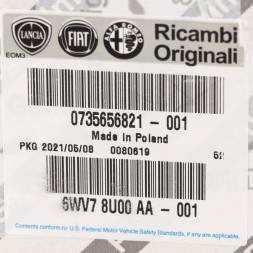 Fiat OE Центральна права решітка вентиляції Fiat OE 735656821