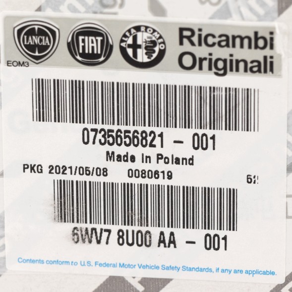 Fiat OE Центральна права решітка вентиляції Fiat OE 735656821