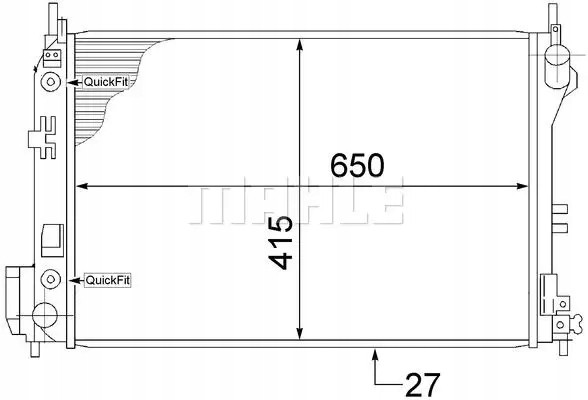 Mahle CR 1497 000S Охолоджувач води cr 1497 000s mahle
