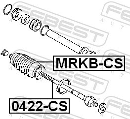 MRKB CS FEBEST ПИЛЬОВИК РУЛЬОВОЇ РЕЙКИ