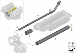 BMW OE 11141439975 Bmw трубка подачі води n62 e63 e65 e60 e53 e70