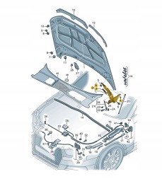 Audi OE ПЕТЛІ ПЕТЕЛЬ КАПОТА КАРТРИДЖІ AUDI A4 B9 8W0823301E 8W0823302E ЗНЯТТЯ