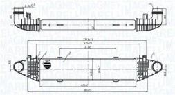 MAGNETI MARELLI 351319206250 Охолоджувач повітря інтеркулер 351319206250