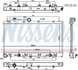 67720 NISSENS Радіатор охолодження двигуна