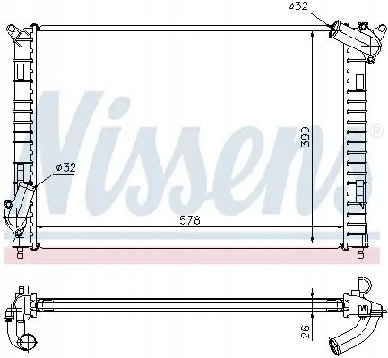 Nissens 69701A Охолоджувач води 69701a nissens міні кабріолет r52 mini
