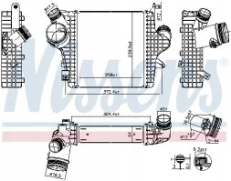 Nissens 961304 Охолоджувач повітря інтеркулер 961304 nissens