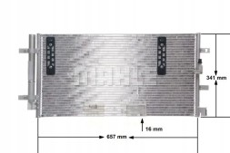 Mahle AC 4 000S Конденсатор радіатора кондиціонування повітря ac 4 000s mahle