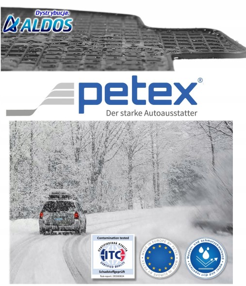 Китай 41211 PETEX Килимове покриття гумове для V-Class/Vito 1 ряд чорне 1 шт.