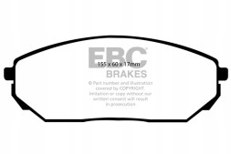 EBC DP1557 Гальмівні колодки ultimax2 ebc brakes kia sorento