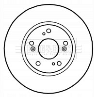 Borg &amp; Beck BBD4660 Гальмівний диск