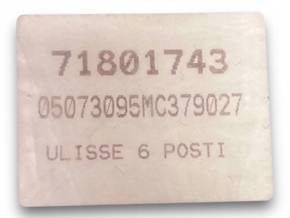 Fiat OE W277 ОРИГІНАЛЬНІ килимки FIAT ULYSSE 71801743 !J