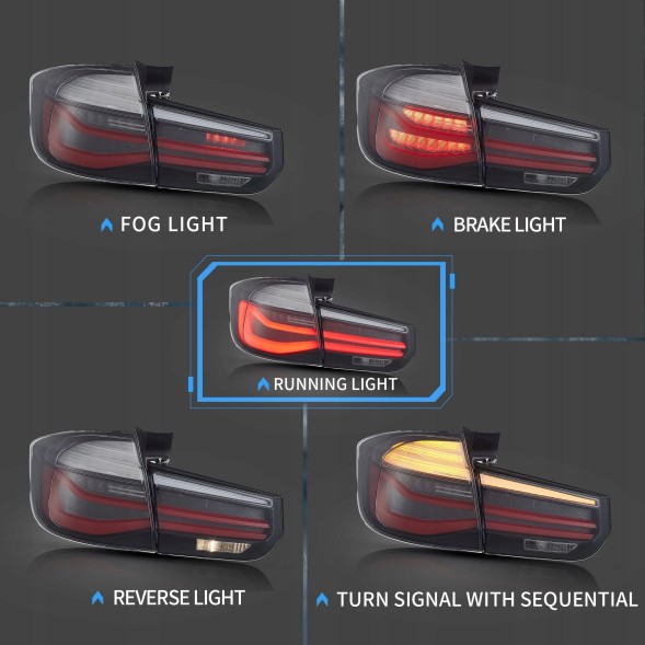 VLAND LDBMN4 20D191EE mhm Світильники тиль kpl Full Led Neon Діодні Тюнінг Lift look Bmw 3 f31 Turing 12-20