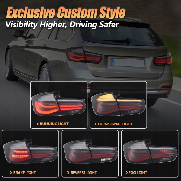 VLAND LDBMN4 20D191EE mhm Світильники тиль kpl Full Led Neon Діодні Тюнінг Lift look Bmw 3 f31 Turing 12-20