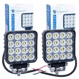 Mizar 89567 LED робочі фари 12V / 24V для трактора 64W 5120Lm розсіяне світло 2шт