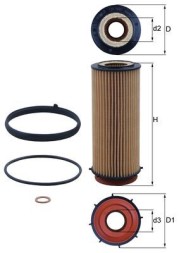 OX560D MAHLE ORIGINAL Фільтр мастил