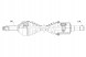 NTY NPW-FR-075 Приводна піввісь ford transit 330 2.2tdci 01.13- 2.0tdci 01.16- transit custo
