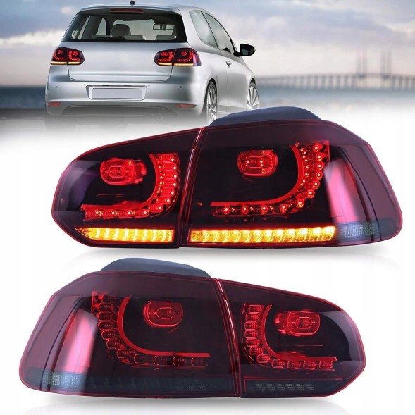 VLAND LDVWU5 mhm Задні LED ліхтарі Vland червоно-димчасті в стилі GTI для VW Golf VI 5k0 2008-2013