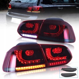 VLAND LDVWU5 mhm Задні LED ліхтарі Vland червоно-димчасті в стилі GTI для VW Golf VI 5k0 2008-2013