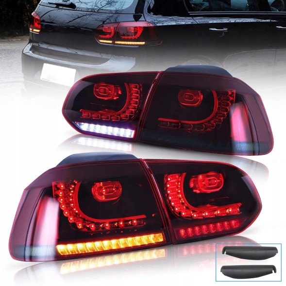 VLAND LDVWU5 mhm Задні LED ліхтарі Vland червоно-димчасті в стилі GTI для VW Golf VI 5k0 2008-2013