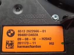 BMW OE 5A9BF92 5A5CA89 2622517 6809632 5A1CC13 2622518 7445517 7445518 6813597 2622521 2622522 2622516 2622511 BMW HARMAN KARDON BMW X7 G07 Динаміки Аудіосистема Підсилювач Booster RAM Harman Kardon