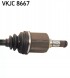 SKF VKJC 8667 Привідний вал nissan qashqai 1.6 2.0 d le 616mm