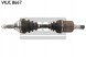 SKF VKJC 8667 Привідний вал nissan qashqai 1.6 2.0 d le 616mm