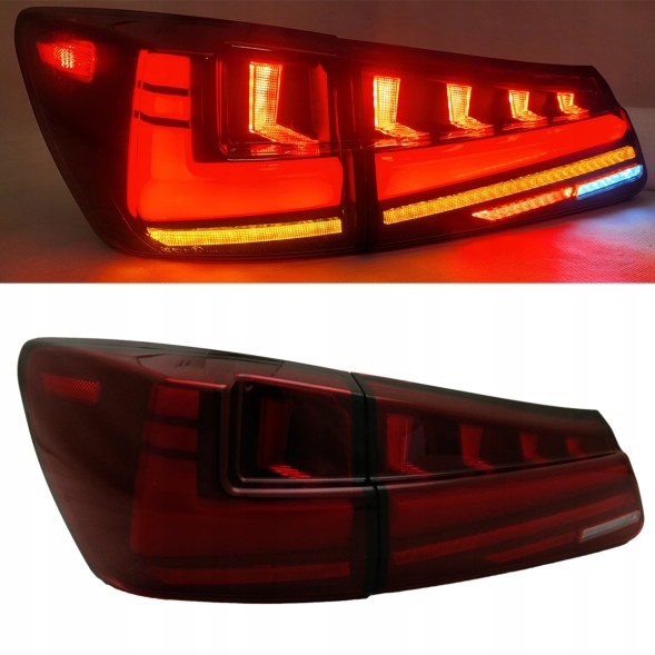 VLAND 801191-4 mhm Комплект задніх ліхтарів Vland Full Led Neon Tuning Red New Lexus IS II 2 2006-2013