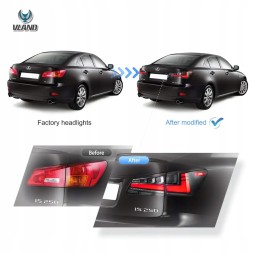 VLAND 801191-4 mhm Комплект задніх ліхтарів Vland Full Led Neon Tuning Red New Lexus IS II 2 2006-2013