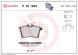 P61084 BREMBO Комплект гальмівних колодок з 4 шт дисків