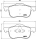 P86016 BREMBO Комплект гальмівних колодок з 4 шт дисків