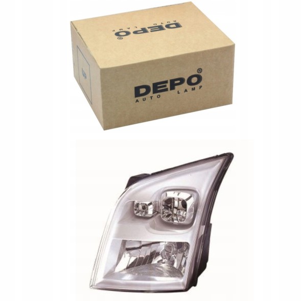 Abakus 431-1175R-LD-EM Фара права ford transit 2006- depo h4